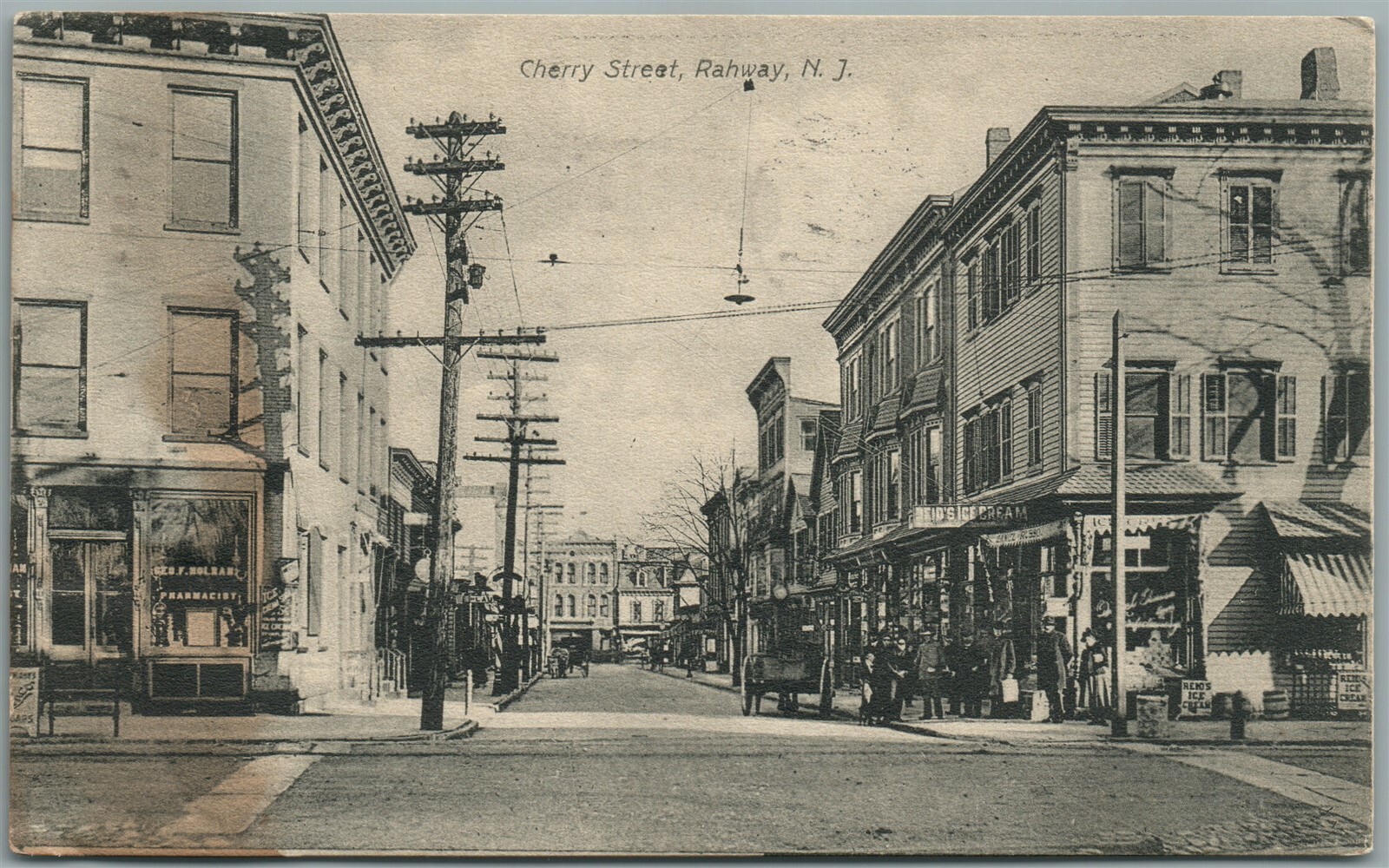 RAHWAY NJ CHERRY STREET ANTIQUE POSTCARD eBay