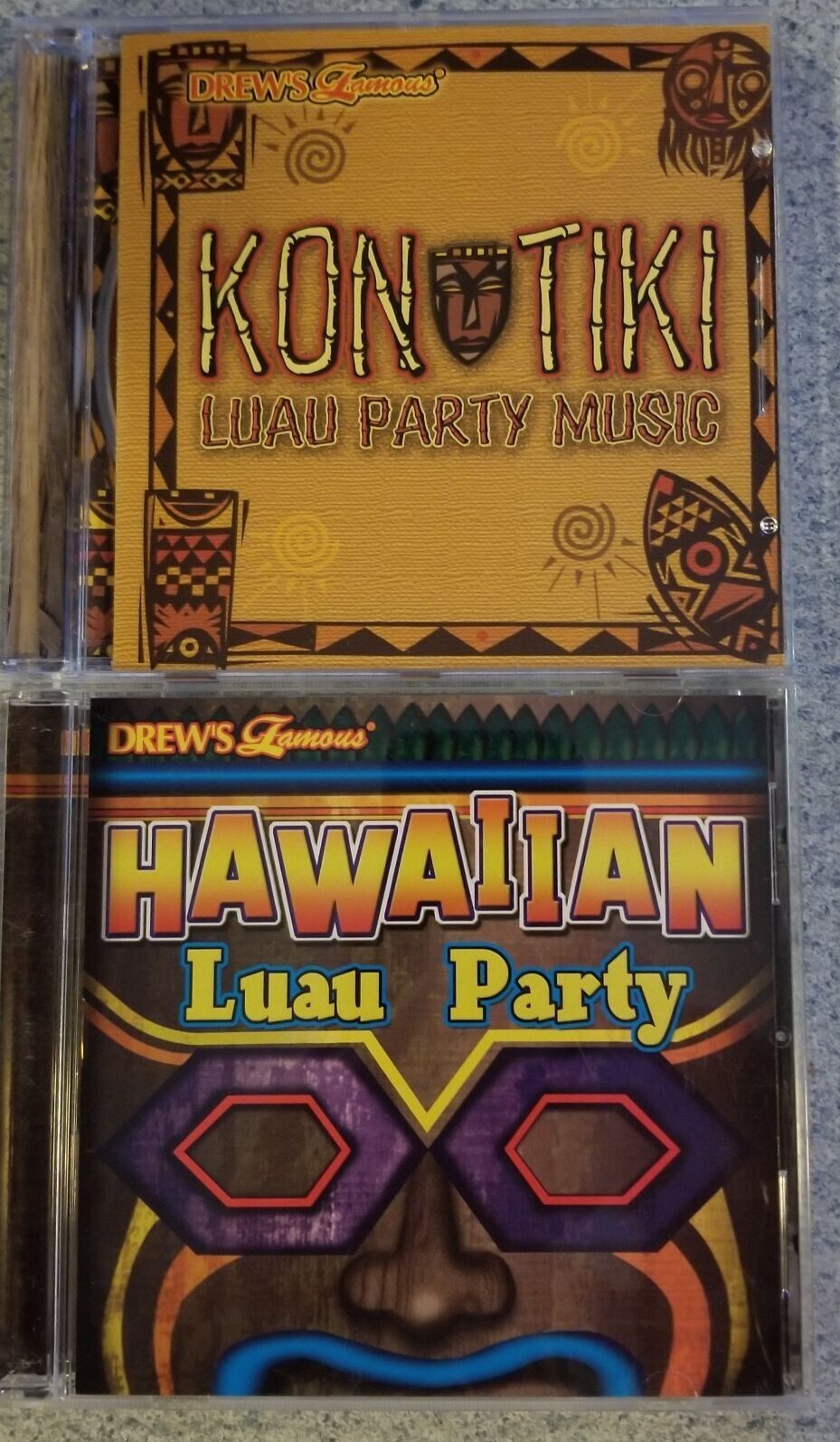 Drew's Famous Kon Tiki  Hawaiian Luau Party Music Mix 2 CD lot
