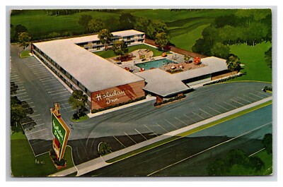 Postcard Peru Illinois La Salle - Peru Holiday Inn - since torn down Curt Teich