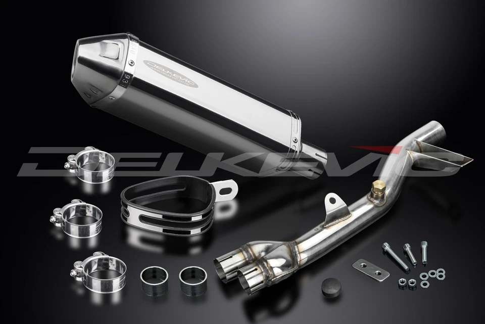 本田 NT700V Deauville 2006 - 15 一脚蹬 13 英寸 TriOval 不锈钢排气消声器套件 — 第 4/4 张图片