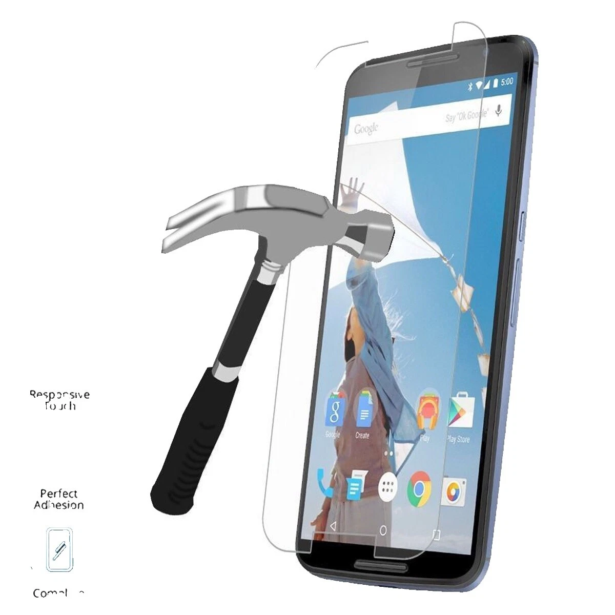 Protectores de pantalla de vidrio templado para Google Motorola Nexus 6