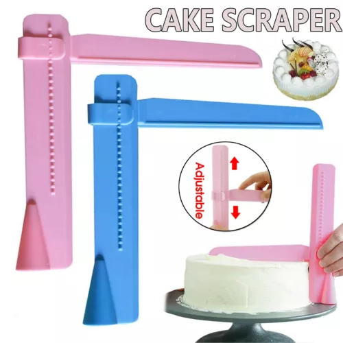 Adjustable Cake Scraper Smoother Icing Decorating Tools Spatula Edges Craft AU