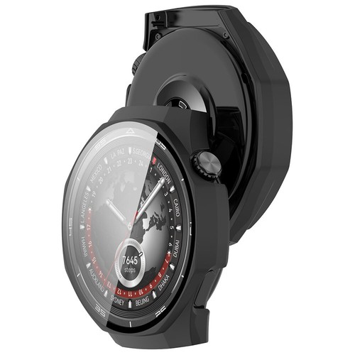 Obudowa PC ze szkła hartowanego do Huawei Watch GT 5 Pro 46 mm (czarna mat) - Zdjęcie 4 z 8
