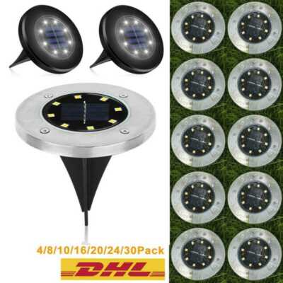 LED Solarlampe Bodenstrahler Garten Leuchte Bodeneinbauleuchte