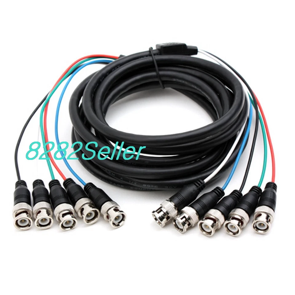 3m 10ft 5BNC Male To 5 BNC Male RGB Video COMPREHENSIVE Cable 5BP-5BP RGBHV NEW - Image 2 of 4