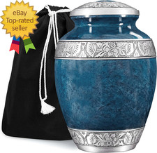 Cremation Urn for Adult Human Ashes Large Handcrafted Funeral Memorial