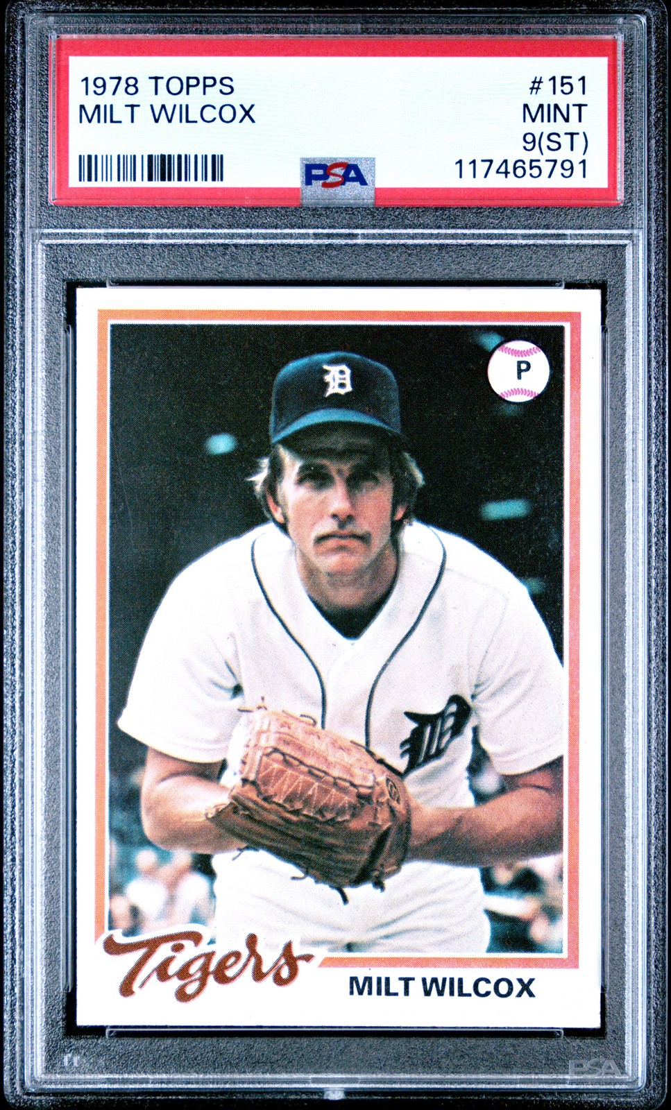 1978 TOPPS #151 MILT WILCOX PSA 9 ST