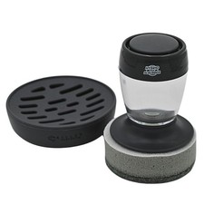 Stainless Steel  Hybrid Cookware Scrub  Polisher with Soap-Dispensing Handl...