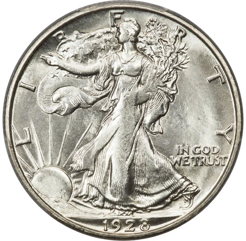 1928-S 50C PCGS MS63 CAC Walking Liberty Half Dollar 32555885