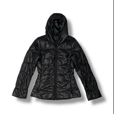 Patagonia Lidia Jacket Women's XS Black Full Zip Puffy Hooded