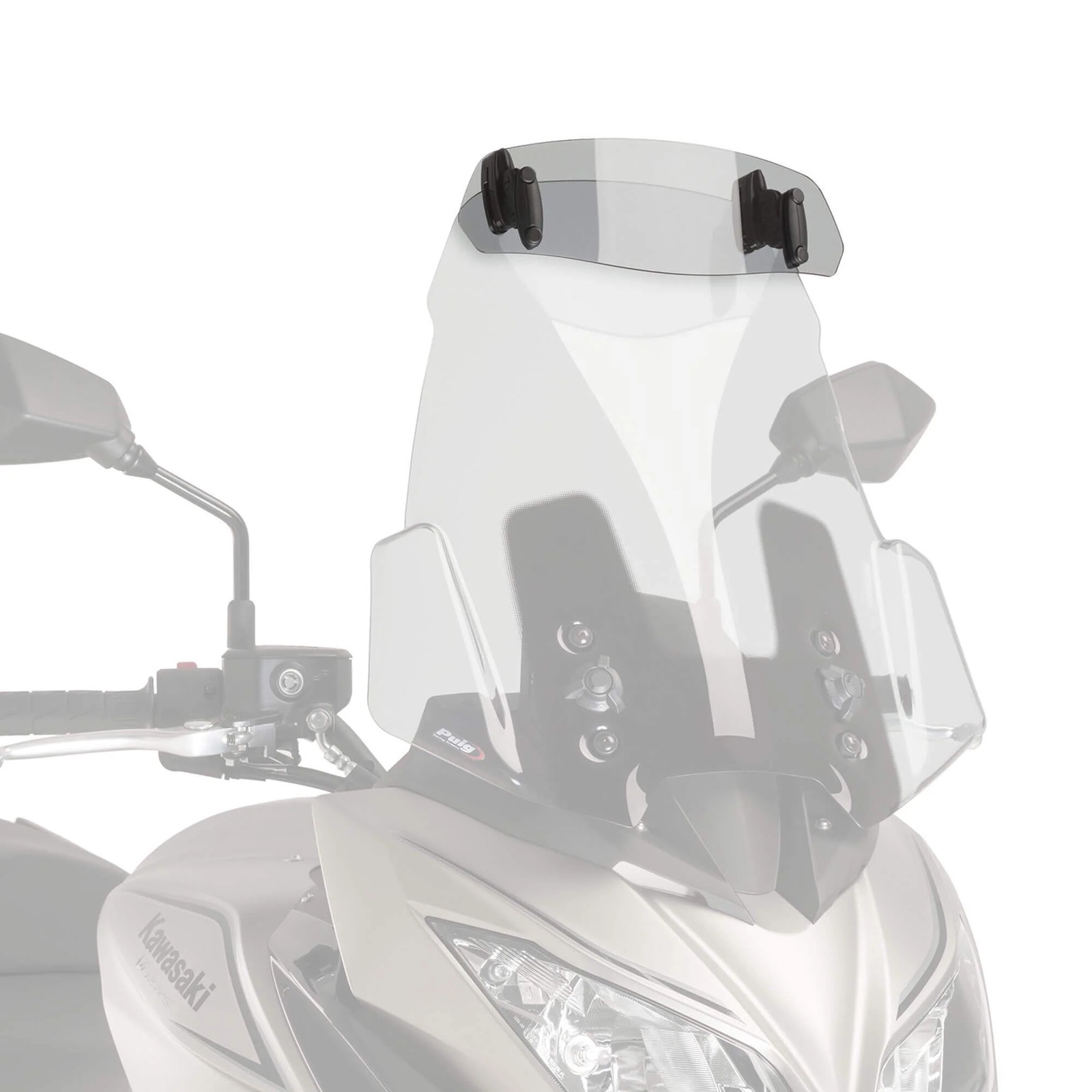 Puig Screen Deflector - Clip On (277x100mm) | Light Smoke