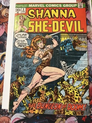 Solid F Copy Of Shanna The She-Devil #2: Issue Features A Steranko Cover!