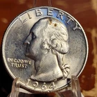 1964-D  Washington Quarter BU Uncirculated Mint State 90% Silver 25c US Coin