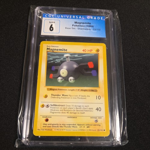 Magnemite (Shadowless) graded CGC 6 for sale on eBay