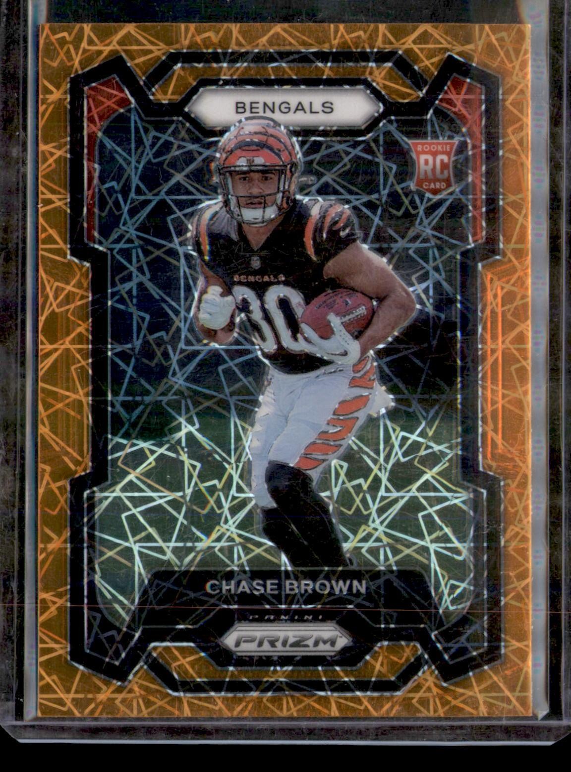 2023 Panini Prizm #318 Chase Brown Lazer