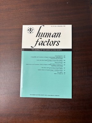 Human Factors V34 N6