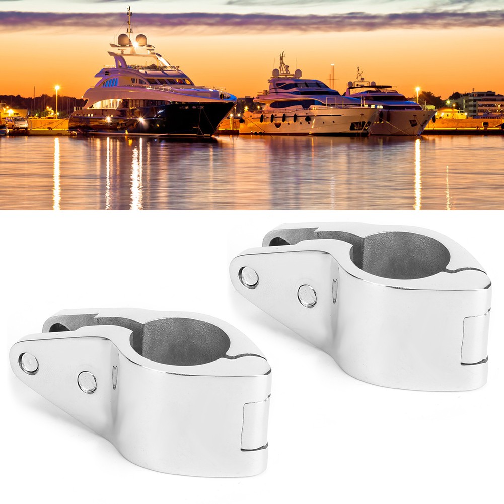 2Pcs Bimini Top Jaw Slide Clamp Steel Boat Hardware Fitting For Inflatable