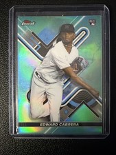 2022 Topps Finest - Edward Cabrera #21 Aqua Refractor /199 (RC)