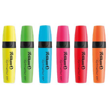 Pelikan Textmarker 490 Bright Highlighters Pack of 6 3-Width Tip
