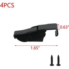 4PCS Spring Loaded Toggle Hasp Clamp Stainless Steel Draw Latches Black Toggl...