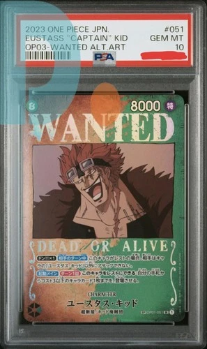 PSA 10 Eustass Kid OP01-051 SR SP Wanted Mighty Enemies - ONE PIECE Card Game