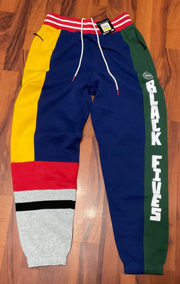 Puma Hoopmen X Black Fives Sweatpants Blue Depths Color Block Men M Street Hoops