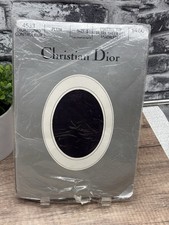 Vtg Christian Dior Nylons 4533 Control Top Ultra Sheer Sandalfoot Gray Sz 1 Plum