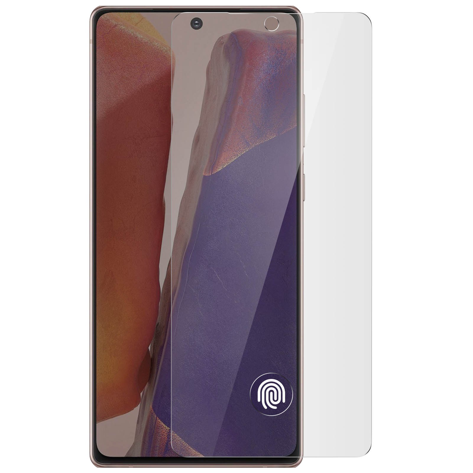 Verre trempé Note 20 anti rayure pour déverrouillage ultrasonique fluide