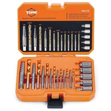 19-Piece Screw Extractor  Left Hand Drill Bit Set HSS Steel Easy Out