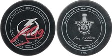 Scott Sabourin Tampa Bay Lightning NHL Hockey Signed Stanley Cup Game Puck w/COA