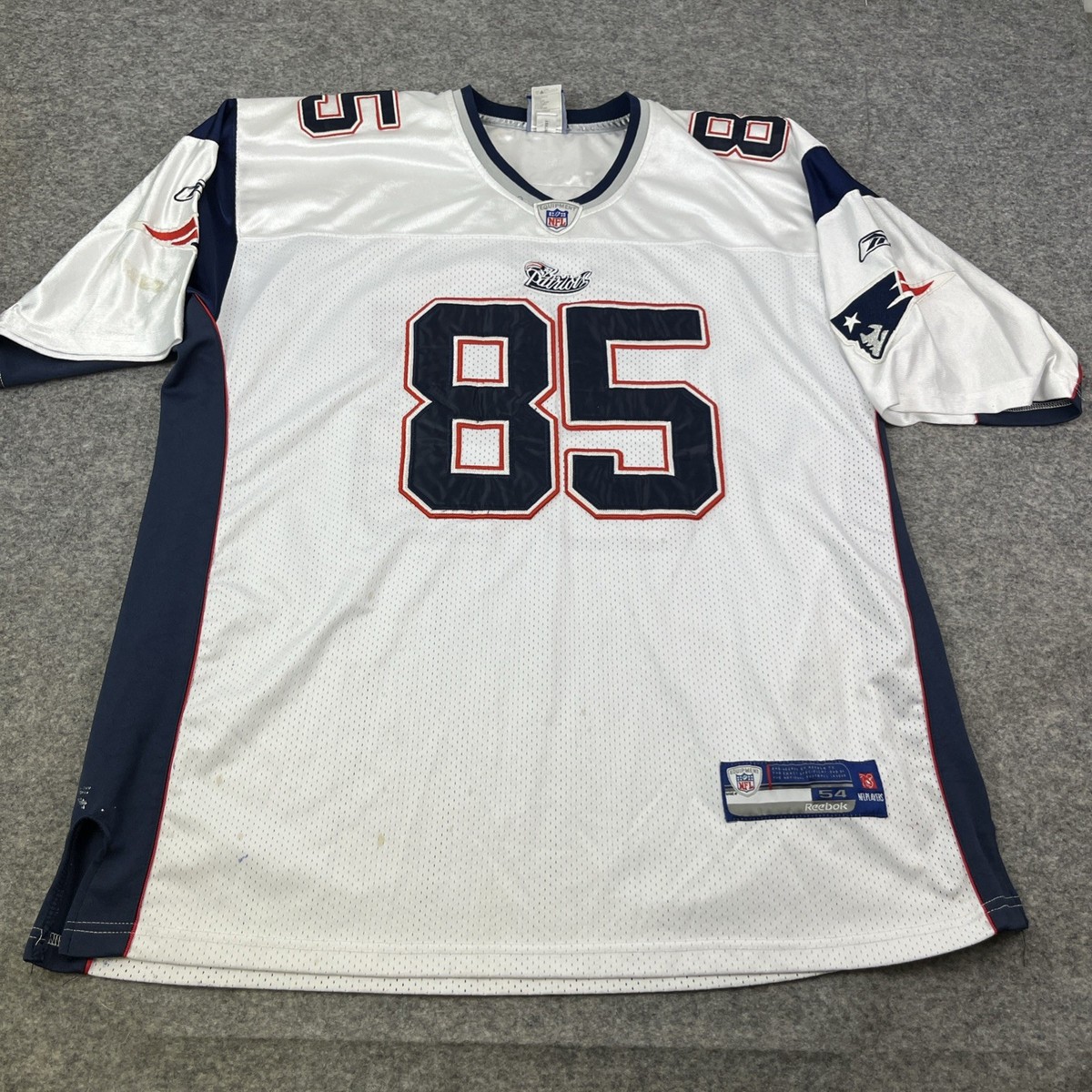 New England Patriots #85 Chad Ochocinco Rugby Jersey Mens Size 54