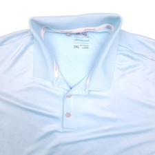 Adidas ClimaCool Men's Golf Polo Shirt Sky Blue Size 2XL Performance Activewear