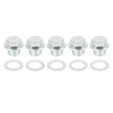 5 Sets M18x1.5mm Metal Car Engine Oil Pan Drain Cap Screw Bolt Plug with Gasket