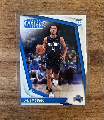 2021-22 Panini Chronicles Threads 75th Anniversary 34/75 Jalen Suggs #92 Rookie