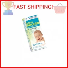 MYLICON Infants Gas Relief Drops for Infants and Babies, Dye Free Formula, 1 Flu