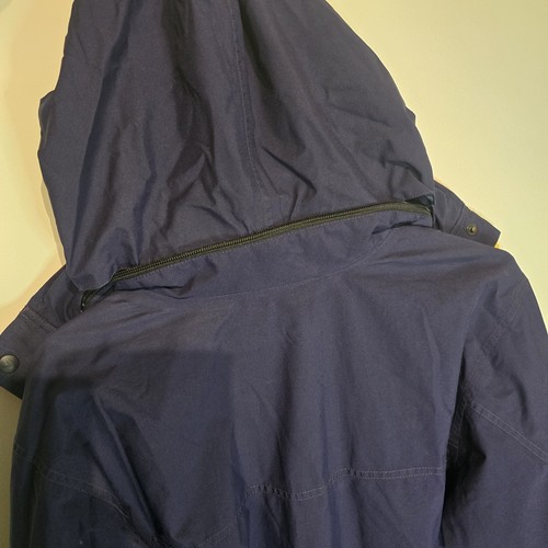 Vintage Couloir Ski Jacket Coat Womens EU Size 48 Purple Red Yellow Hidden Hood - Picture 9 of 9
