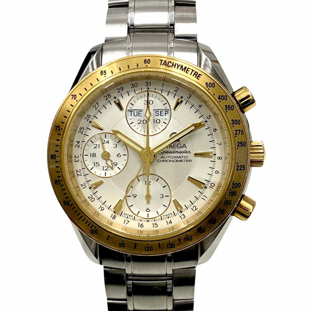 OMEGA 323.21.40.44.02.00 SPEEDMASTER DAY DATE SS/K18YG
