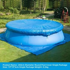 Round Pool Net Cover for Above Ground Pools UV Resistant and Breathable