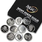 Ten 1 Gram .999 Pure Silver Rounds