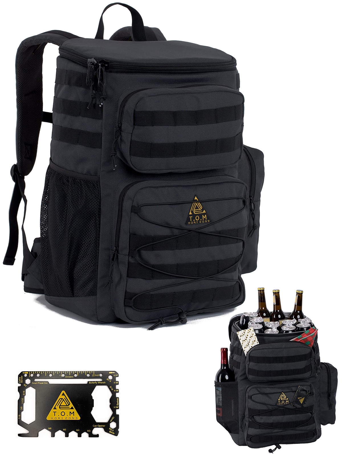 Tactical Insulated Cooler Backpack Heavy Duty Extra Large Leak Proof