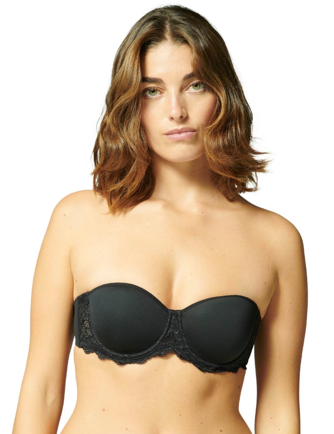 38D Simone Perele Caresse Bra Strapless Underwired Womens Luxury Lingerie 12A300