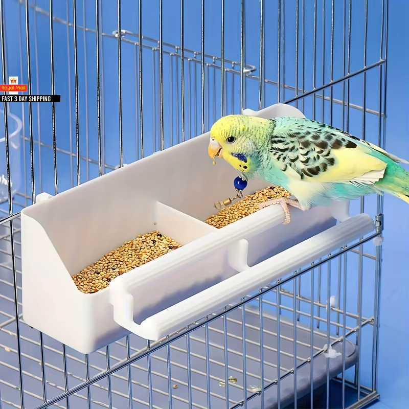Curated visual reference: Picture Idea: Bird Food Feeder Parrot Hanging Food And Water Bowl Double