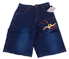 RockaWear Youth Boy's Size 10  Indigo Blue Denim Jeans Shorts