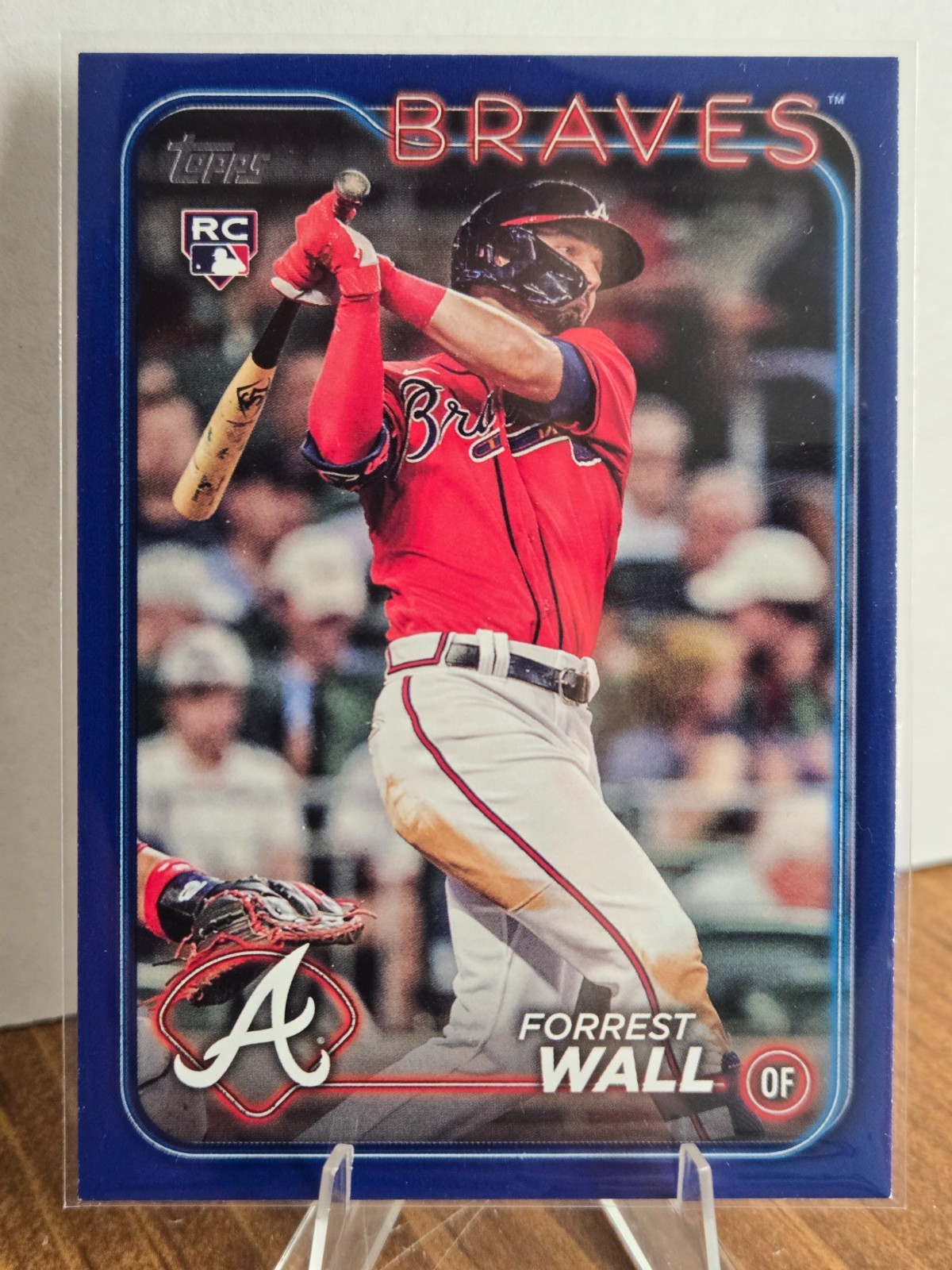 2024 Topps Series Two - Forrest Wall RC #391 - Royal Blue - Atlanta Braves