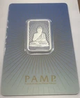 10 gram Silver Bar - PAMP Suisse BUDDHA - RARE Low Serial Number 000512 Faith