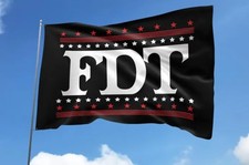 FDT Anti Trump Kamala Harris House Flag, No Trump, Vote 2024 Flag,. hot