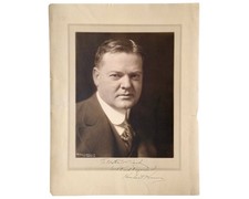 President Herbert Hoover Signed Underwood Portrait PSA Gem Mint 10 Auto