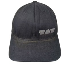 Richardson 112 Black Trucker Hat One Size Mesh Back Snapback Schluter Systems