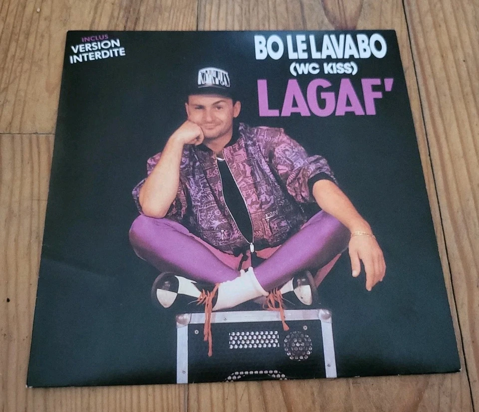 vinyle 45 tours - Vincent LAGAF - BO LE LAVABO WC Kiss version INTERDITE - Photo 1/3