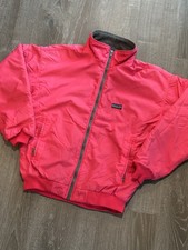 Vintage 90s Patagonia Bomber Jacket Shelled Synchilla USA Made Women's M/L Pink